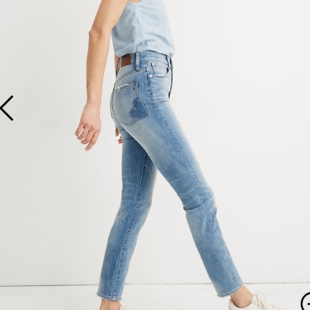 Madewell Perfect Vintage Jean: Heart Patch Edition